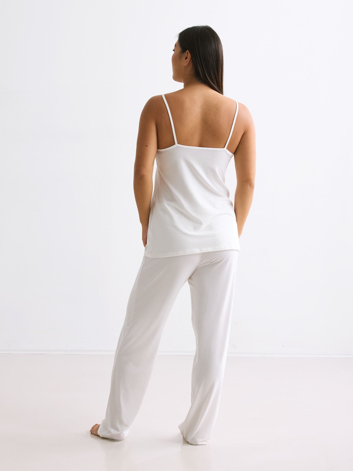 Light Touch lange Schlafhose ecru 7